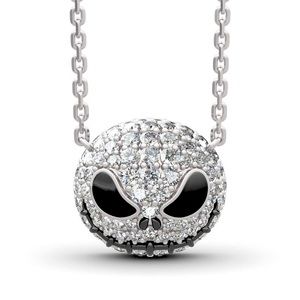 The Nightmare Before Christmas Jack Skeleton Sterling Silver Sapphire Necklace